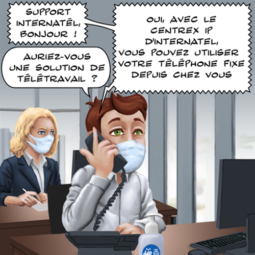 Internatel - strip publicitaire